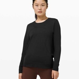 Lululemon Swiftly Breathe Relaxed Long Sleeve - Black Size 14